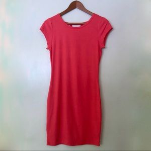 Hot Kiss Pink BodyCon Dress w/ Back Cutout